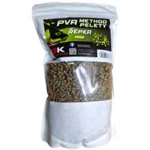 DK FISHING - Rozpustné pelety PVA Method Color 4 mm 1 kg Řepka