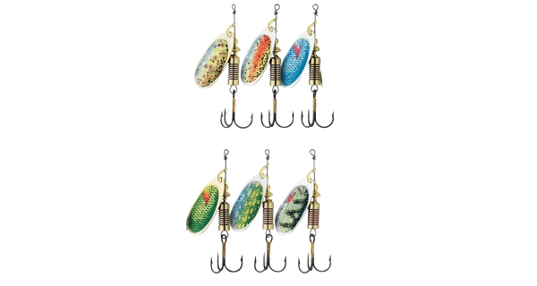 EFFZETT - Rotační třpytka FZ Nature 3D Spinner 10 g vel. 4 Brown Trout