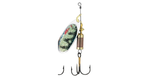 EFFZETT - Rotační třpytka FZ Nature 3D Spinner 10 g vel. 4 Perch