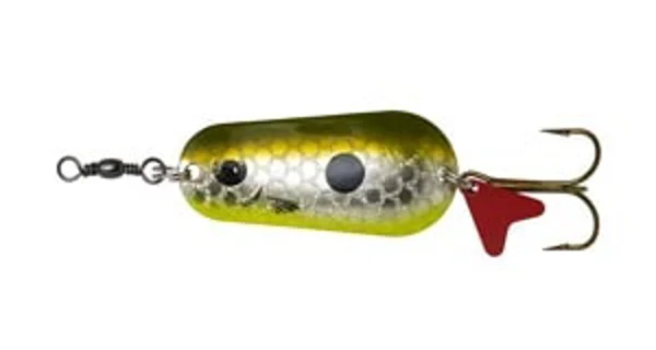 EFFZETT - Třpytka Fz scales spoon 5,5 cm 22 g - olive / silver uv