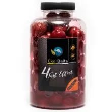 EKO BAITS - Boilies v dipu 4 Fast Effect Mix 16-20 mm 500 ml Jahoda