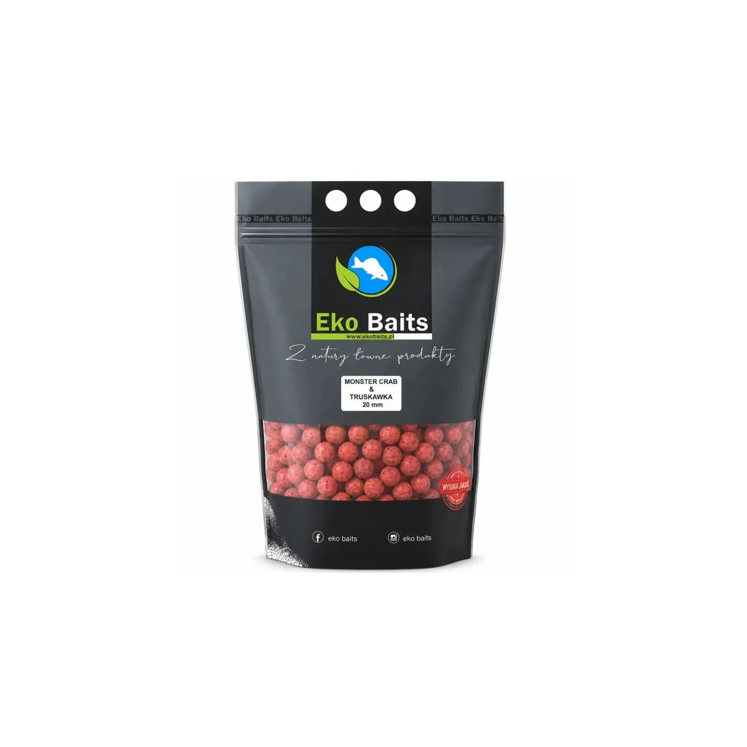 EKO BAITS EKO BAITS - Economic Boilies 20 mm 3,5 kg Monster Crab Strawberry