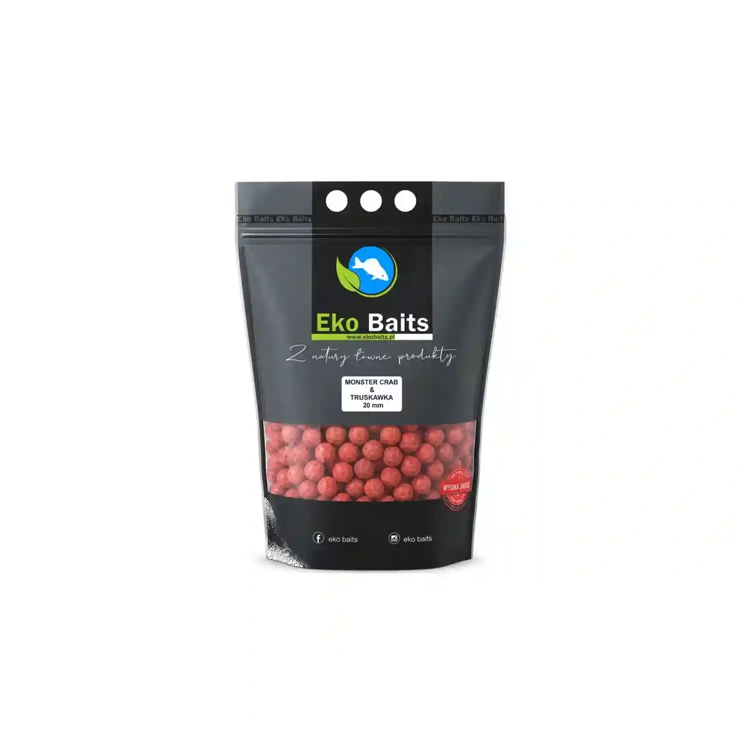 EKO BAITS EKO BAITS - Economic Boilies 24 mm 3,5 kg Monster Crab Strawberry