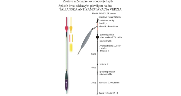 EXPERT PLAVÁKY - Rybářský balzový splávek (Wagler) Expert 6,0 g / 28 cm