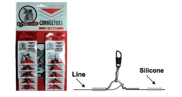 FALCON - Konektor na anglický splávek 4 ks vel. S