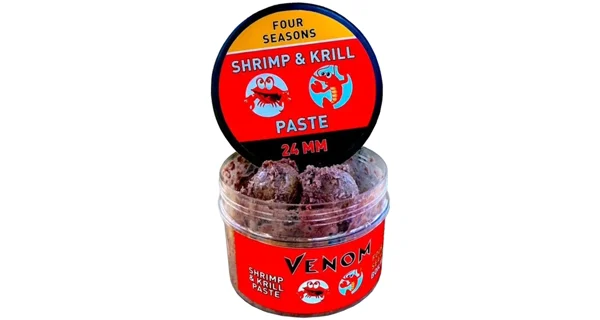 FEEDERMANIA - Boilie v pastě Kreveta Krill Four Seasons 24 mm 100 ml