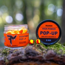 FEEDERMANIA - Pop Up Boilies High Power & Barrels  8 mm 14 g Mango