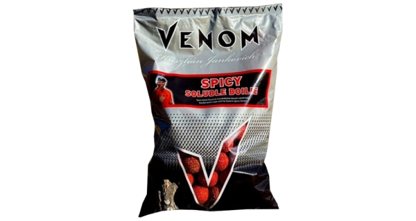 FEEDERMANIA - Rozpustné boilie Venom Soluble Boilie Spicy 24 mm 900 g