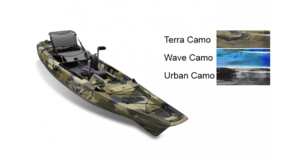 FEEL FREE - Kajak ANGLER 120 Rapid Pedal Drive 375 cm Urban Camo