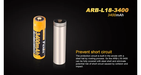 FENIX - Dobíjecí baterie 18650 3400mAh (Li-Ion)