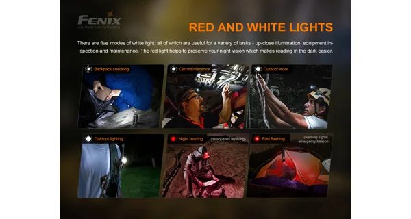 FENIX - Nabíjecí čelovka HM51R Ruby V2.0