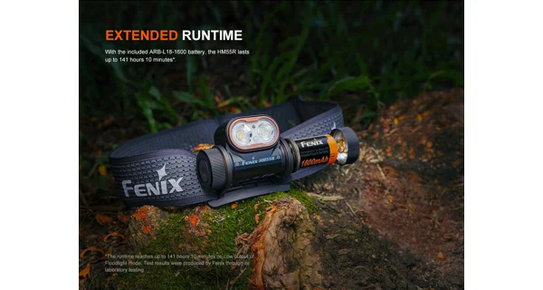FENIX - Nabíjecí čelovka HM55R Celočerná