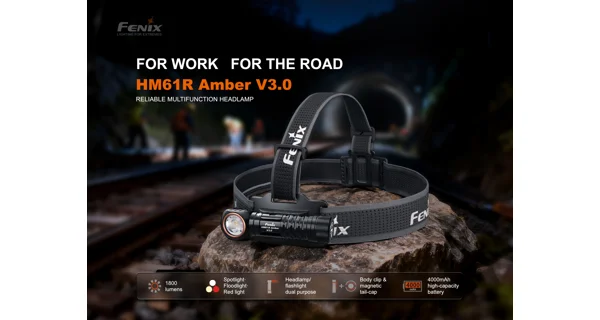 FENIX - Nabíjecí čelovka HM61R Amber V3.0