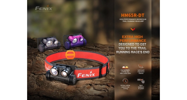 FENIX - Nabíjecí čelovka HM65R-T V2.0 Fialová
