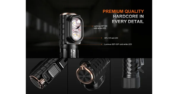 FENIX - Nabíjecí čelovka HM71R V2.0