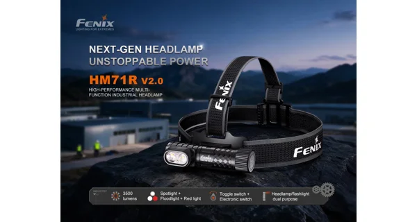 FENIX - Nabíjecí čelovka HM71R V2.0