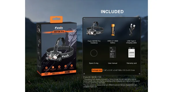 FENIX - Nabíjecí čelovka HM75R PRO