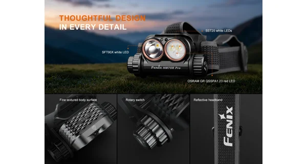 FENIX - Nabíjecí čelovka HM75R PRO