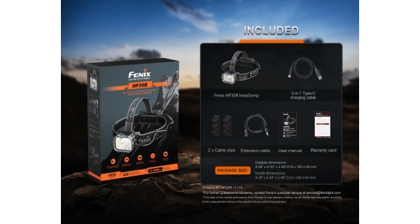 FENIX - Nabíjecí čelovka HP35R