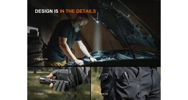 FENIX - Nabíjecí LED svítilna E40R