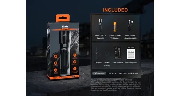 FENIX - Nabíjecí svítilna C7 V2.0