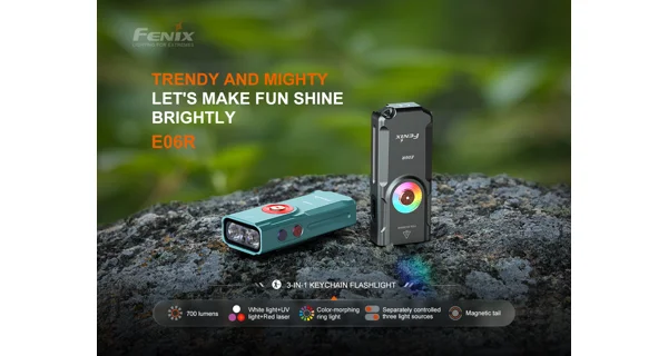 FENIX - Nabíjecí svítilna E06R Bílá