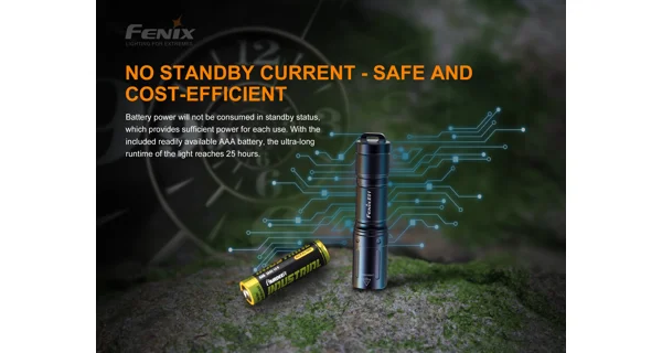 FENIX - Svítilna E01 V2.0 Modrá