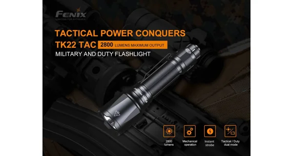 FENIX - Taktická svítilna TK22 TAC