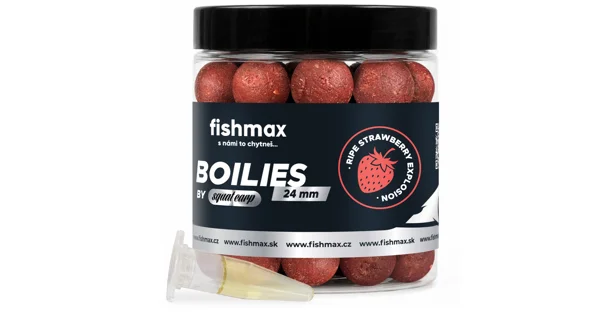 FISHMAX - Boilie s esencí By Squat Carp Strawbery Explosion 24 mm