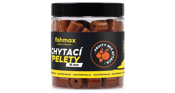 FISHMAX - Chytací pelety v dipu Fruity Mix Attack 15 mm