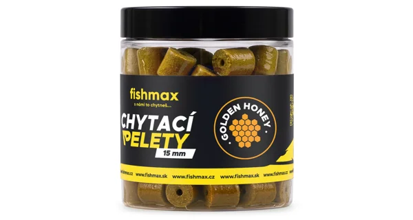 FISHMAX - Chytací pelety v dipu Golden Honey 15 mm