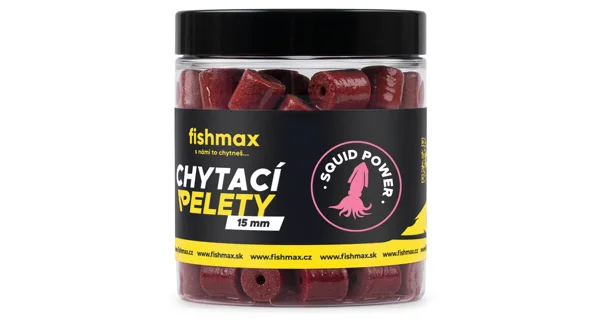 FISHMAX - Chytací pelety v dipu Squid Power 15 mm