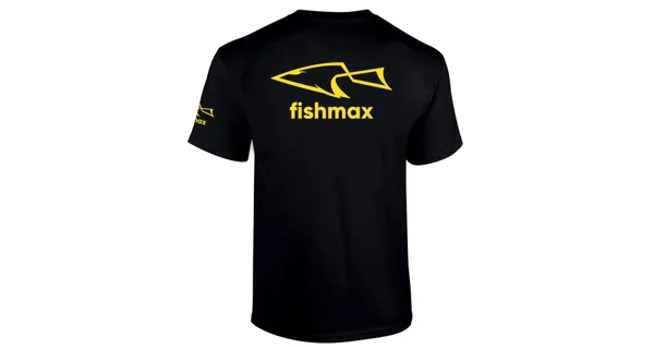 FISHMAX - Dětské tričko s logem černé vel. 134