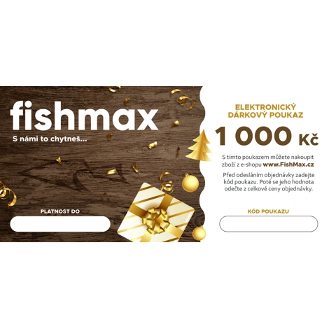 FISHMAX - Elektronický dárkový poukaz v hodnotě 1 000 Kč DÁREK