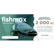 FISHMAX - Elektronický dárkový poukaz v hodnotě 2 000 Kč
