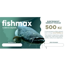 FISHMAX - Elektronický dárkový poukaz v hodnotě 500 Kč