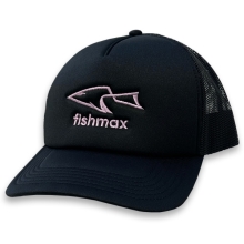 FISHMAX - Kšiltovka s logem Černá Růžová