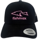 FISHMAX - Kšiltovka s logem Černá Růžová