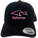 FISHMAX - Kšiltovka s logem Černá Růžová