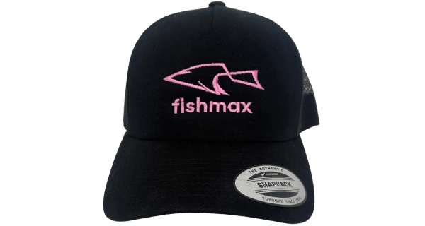 FISHMAX - Kšiltovka s logem Černá Růžová