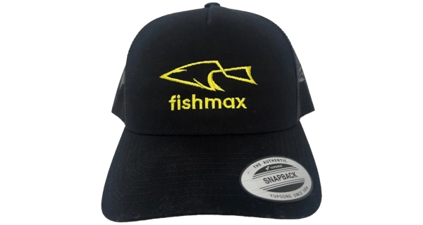 FISHMAX - Kšiltovka s logem Černá Žlutá