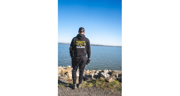 FISHMAX - Mikina Fishmax Gang Černo Žlutá vel. 3XL