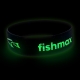 FISHMAX - Náramek s logem fosforeskující vel. M