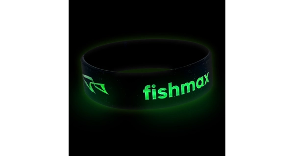FISHMAX - Náramek s logem fosforeskující vel. XL