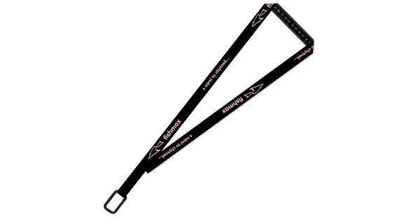FISHMAX - Originální klíčenka s funkcí metru Lanyard Růžová