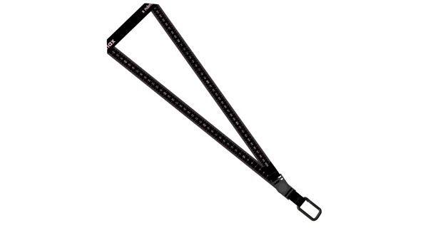 FISHMAX - Originální klíčenka s funkcí metru Lanyard Růžová