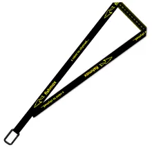FISHMAX - Originální klíčenka s funkcí metru Lanyard Žlutá