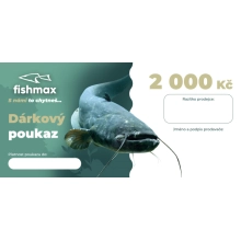 FISHMAX - Papírový dárkový poukaz 2000 Kč na nákup v prodejně