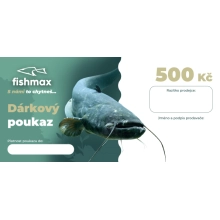 FISHMAX - Papírový dárkový poukaz 500 Kč na nákup v prodejně