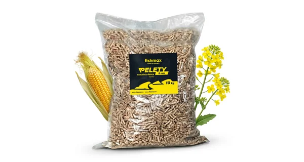FISHMAX - Pelety Kukuřice Řepka 50/50 10 kg